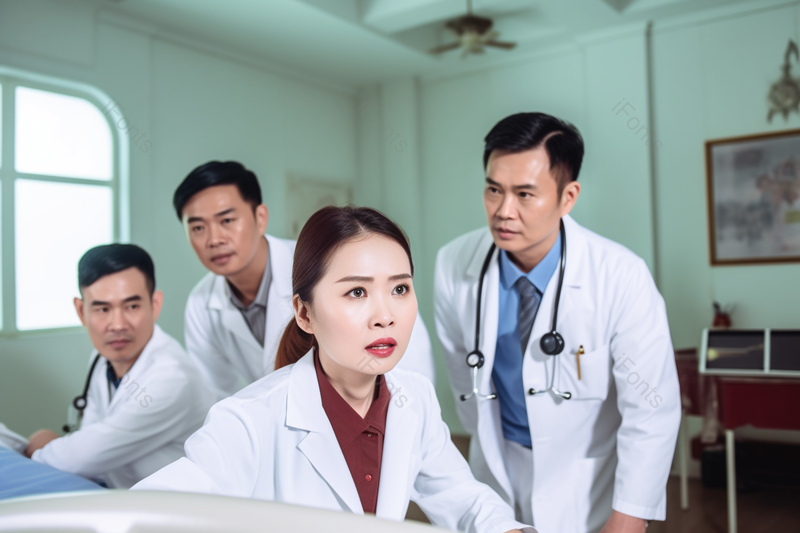手术医院医生白大褂急救中的医护人员手推病床,高清,摄影图,摄影图片,图片大全,摄影图免费下载